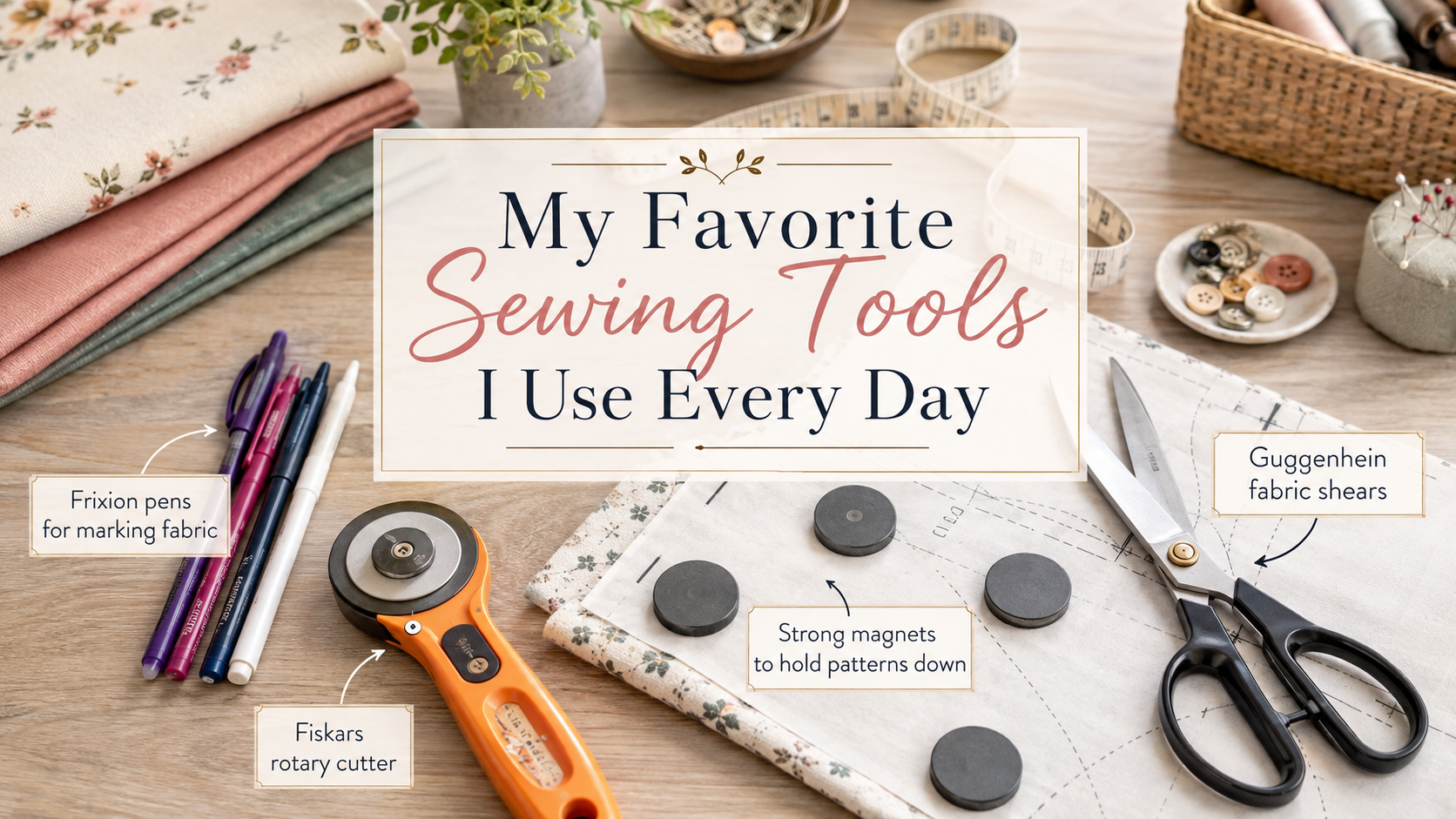 My Favorite Sewing Tools I Use Every Day